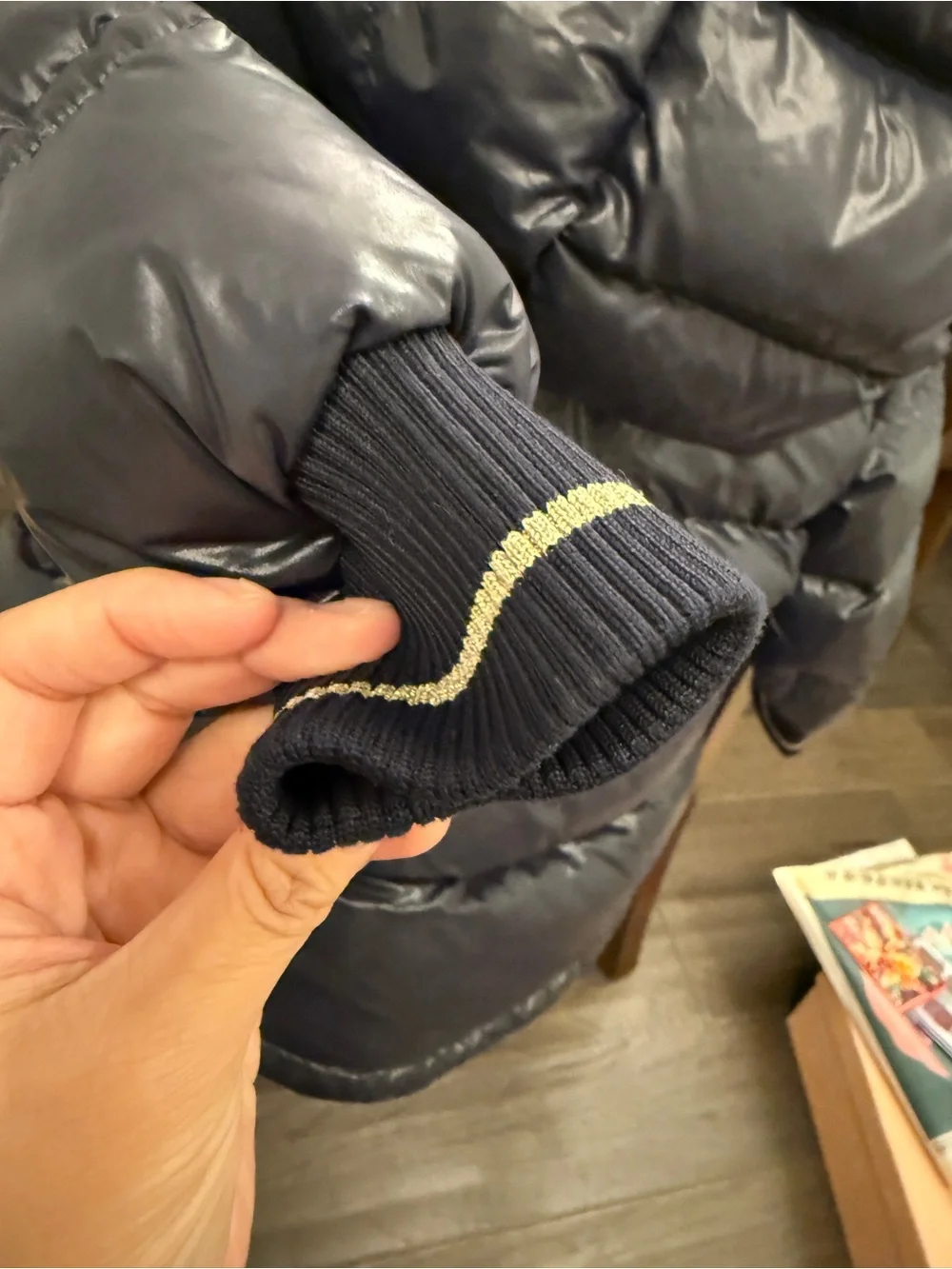 Moncler Kids Puffer & Wool Hybrid Jacket